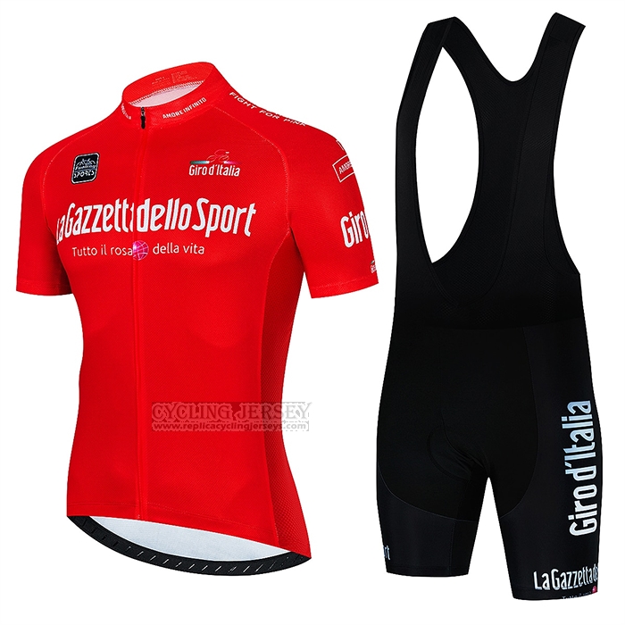 2022 Cycling Jersey Giro d'Italia Red Short Sleeve and Bib Short